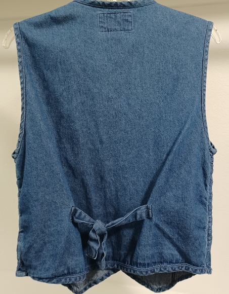 Vtg New Direction Denim Vest Medium - Picture 3 of 5